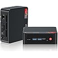 Beelink SER5 Pro Mini PC, AMD Ryzen 7 5825U (8C/16T, up to 4.5Ghz), 32GB DDR4 RAM 1TB NVMe SSD, Mini Desktop Computer Support 4K@144Hz/Triple Display/WiFi6/BT5.2/Home/Office/Gaming