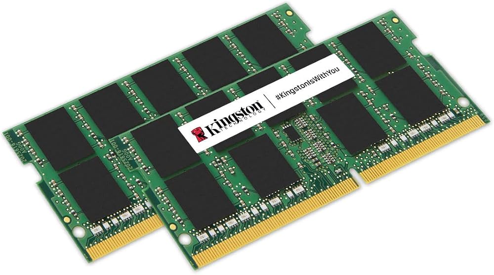 Kingston 16GB (Kit of 2) DDR5 5200MT/s SODIMM Notebook Memory KCP552SS6K2-16