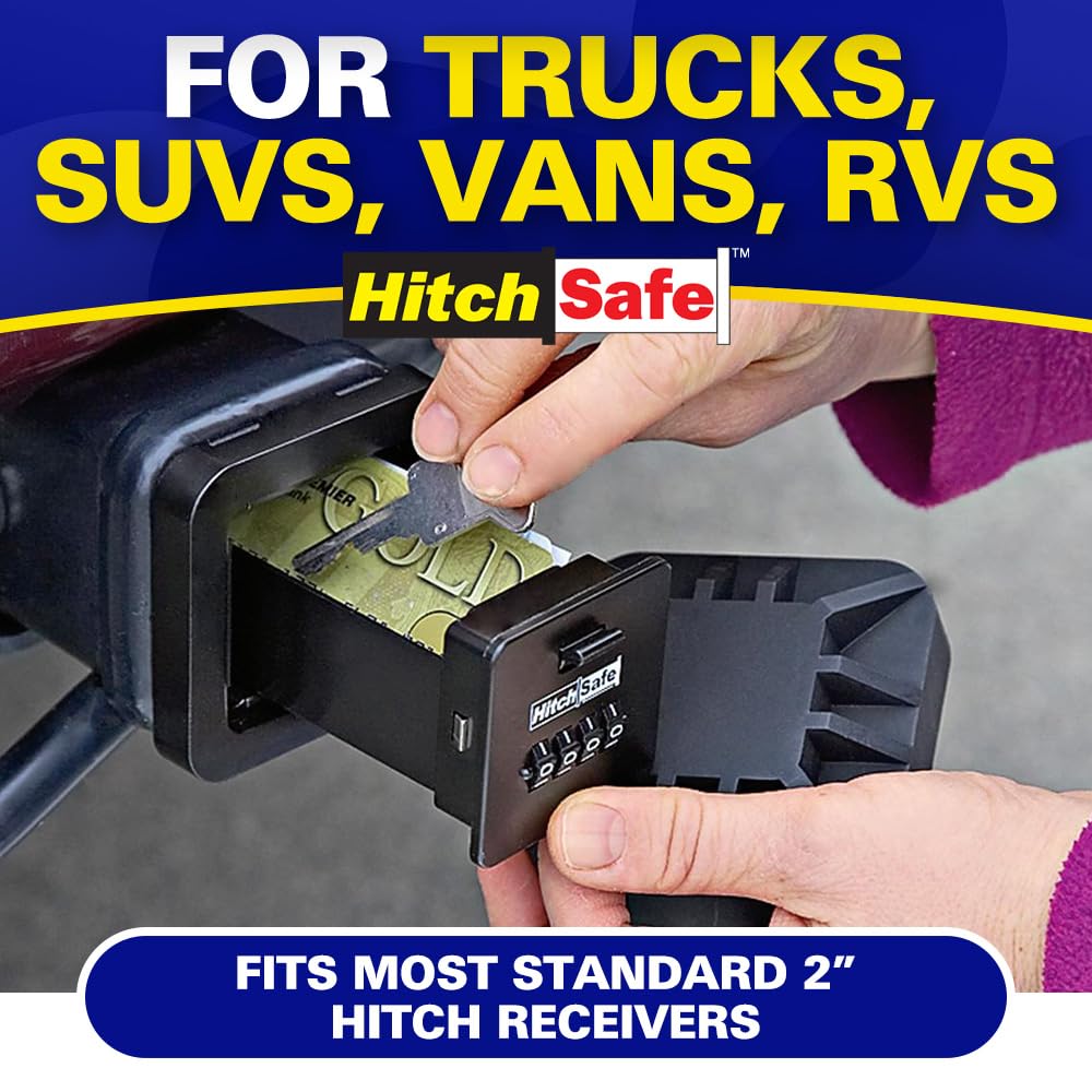 Hitchsafe HS7000 Key Vault | Hidden Trailer Hitch Safe for Secure Key ...