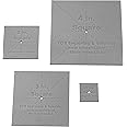 X-Square Templates. 1 Inch, 2 Inch, 3 Inch, 4 Inch - Clear 1/8 Inch No Seam - Actual Size