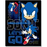 Desperate Enterprises Let's Go Tin Sign - Sonic the Hedgehog Boys Room D&eacute;cor - Wall Art - Made in the USA