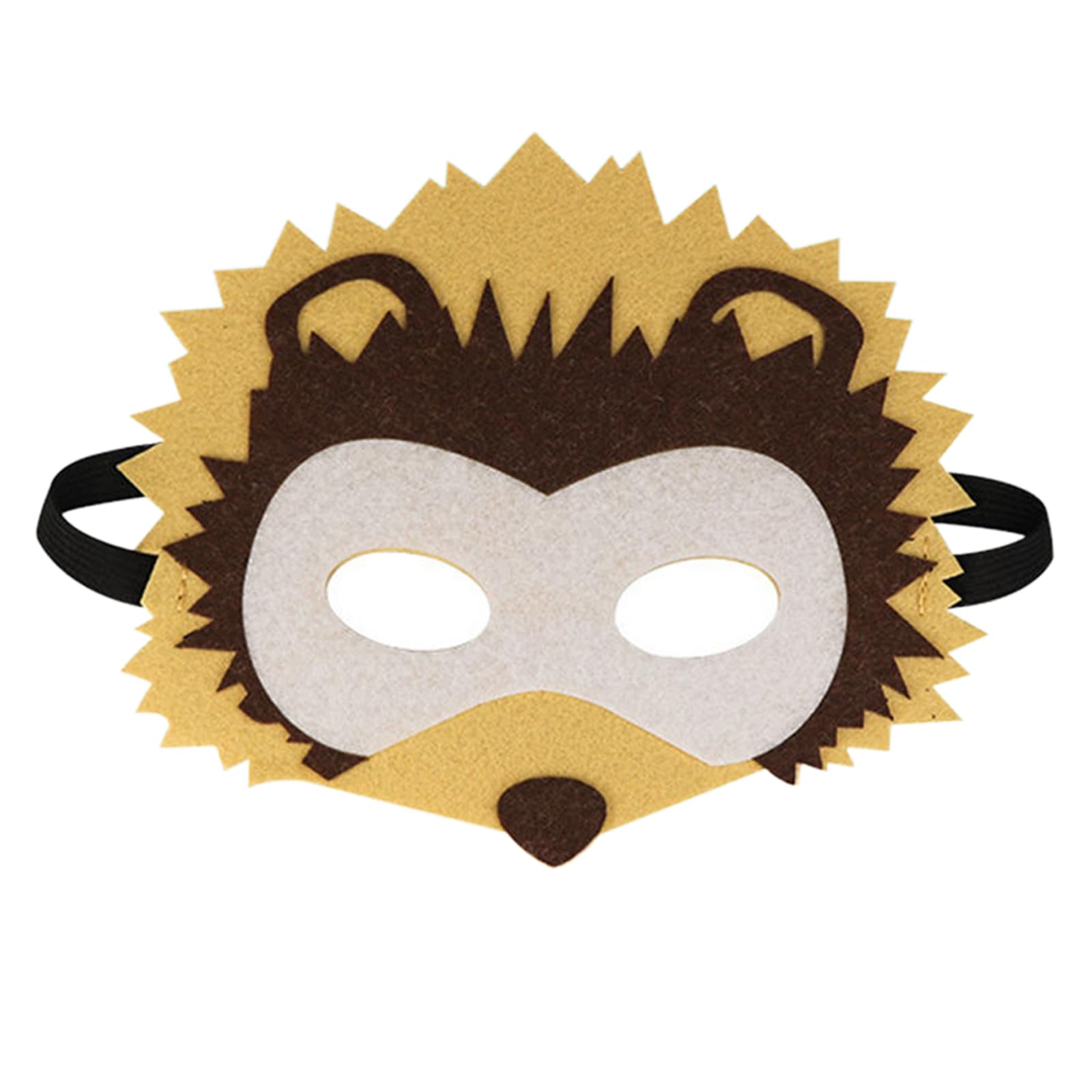 Jtnohx Felt Animal Masks, 10 Pcs Halloween Mask for Kids, Animal Costume for Birthday Party Supplies (hedgehogs Mask)
