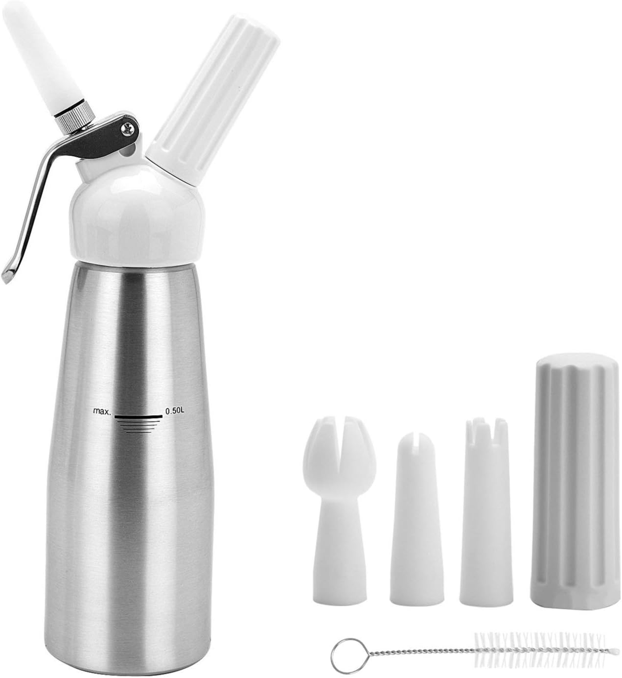 ColdShine Whipped Cream Dispenser Cream 16.9OZ Whipper Dispenser Makes