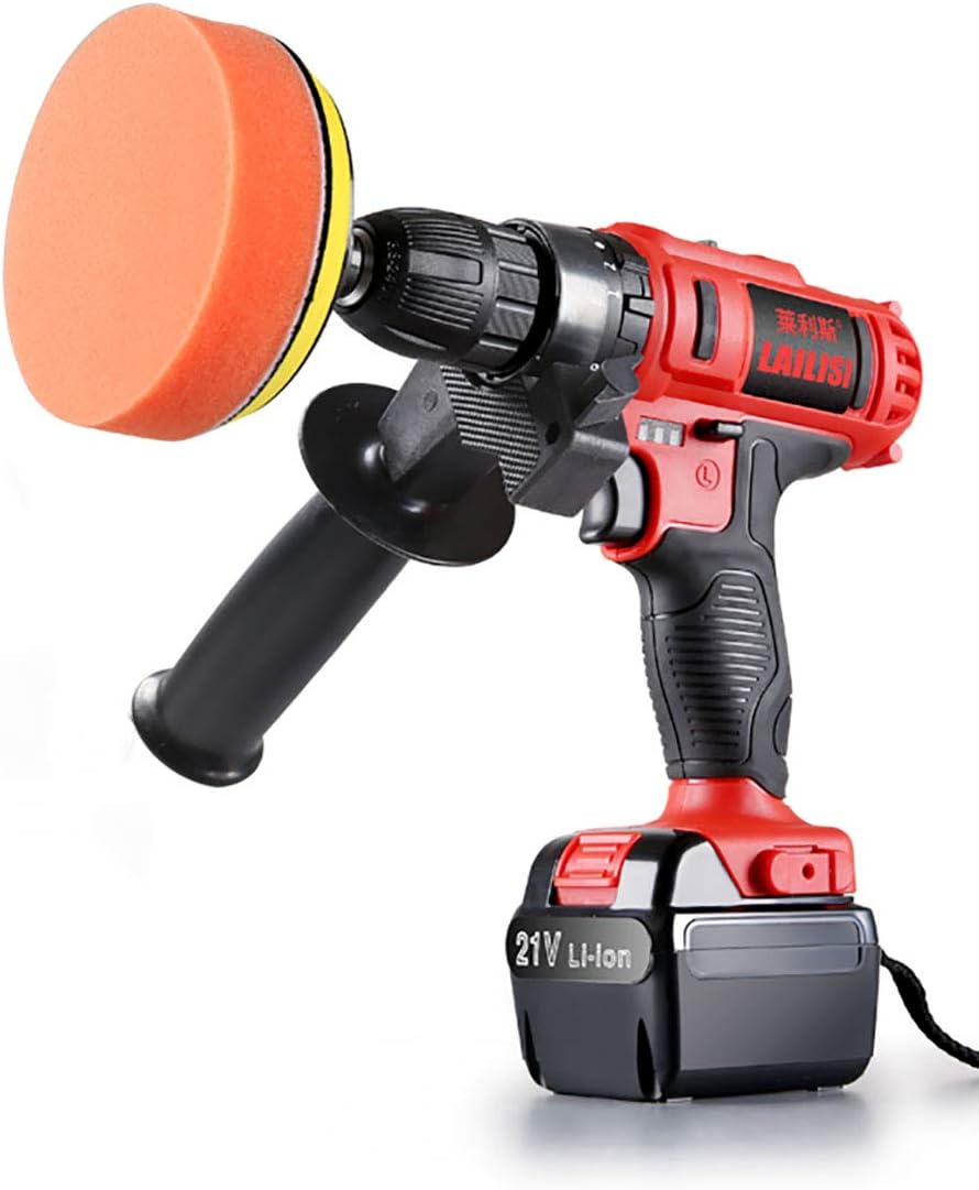 OFFX Portable Car Polisher Wireless Multifunction Waxing + Polishing + Drill + Scratch Repair Suitable for For polishing metal, plastic, tile, automotive Paint