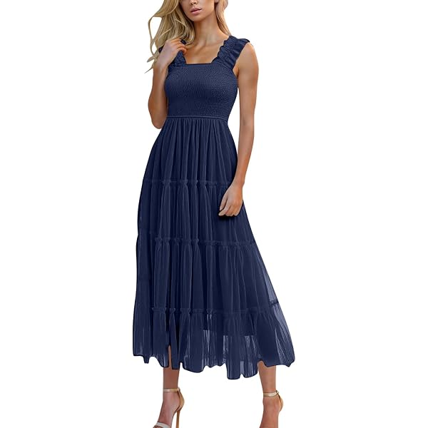 Abito Ramy Brook Ciara Blu Navy In Seta Chiffon Con Volant, Scollo A V - Taglia XS, Nuovo Con Etichette - Foto 6