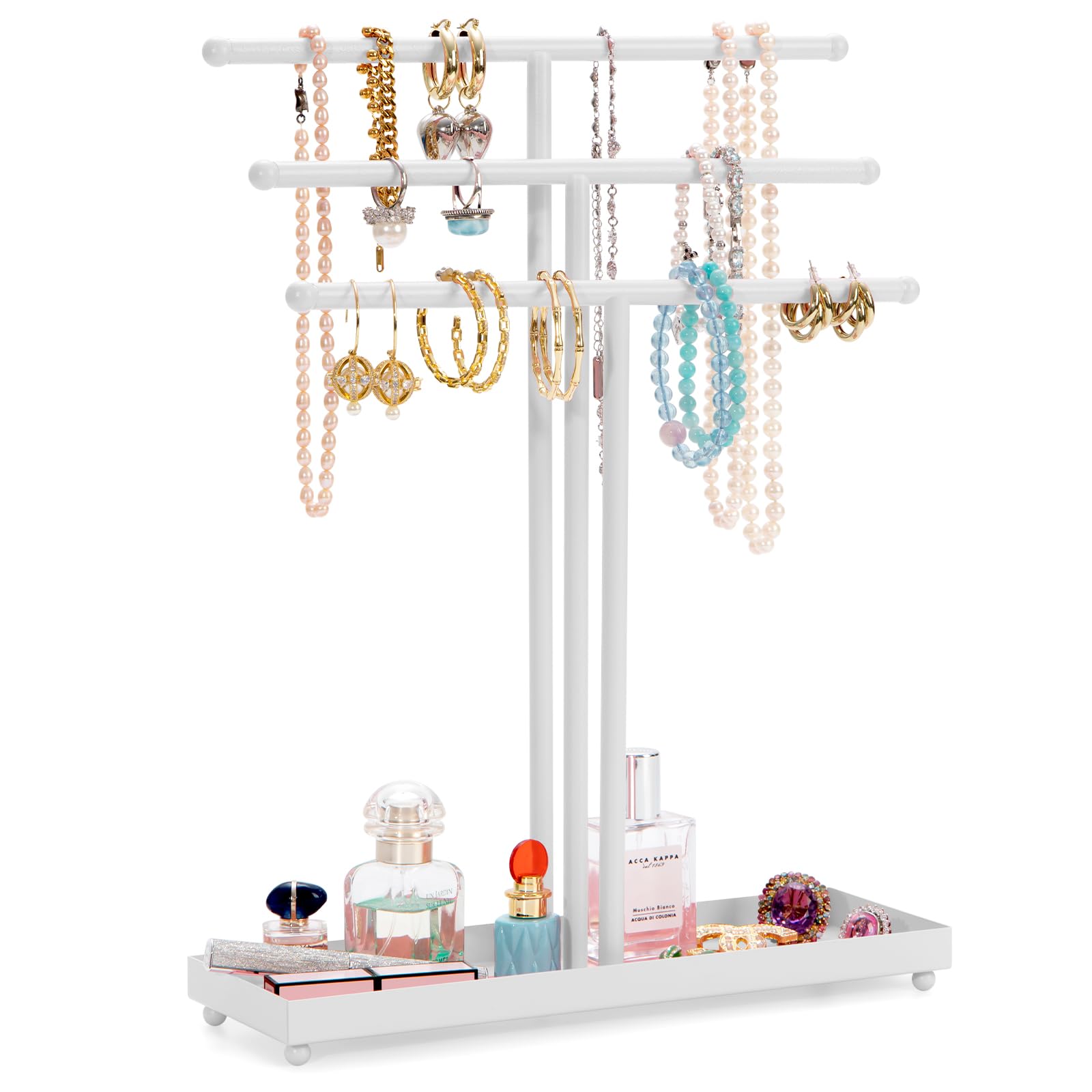Photo 1 of AUTODECO Jewelry Organizer Stand 3 Tier Tabletop Bracelet Rings Watches Necklace Display