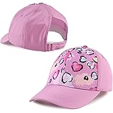 Zsedrut Girls Glitter Baseball Cap Kids Adjustable Ponytail Hat Toddler Summer Mesh Trucker Hats