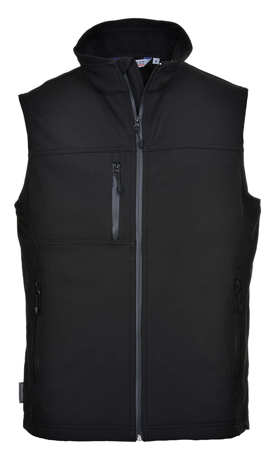Portwest Softshell Bodywarmer (3L), Size: XXL, Colour: Black, TK51BKRXXL