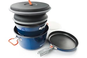 GSI Outdoors Bugaboo Base Camper, High-Efficiency Cookset – Ceramic Non-Stick Coated