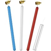 Leriton Set of 3 Pysanky Supplies Kistka Tool 0.3mm 0.4mm 0.5mm Ukrainian Easter Egg Decorating Kit Detailing Fine Brass Tip Hot Wax Pen Art Fluid Painting Pen Touch up Paint Applicator
