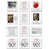1927 90TH BIRTHDAY COASTER (12 CT.)