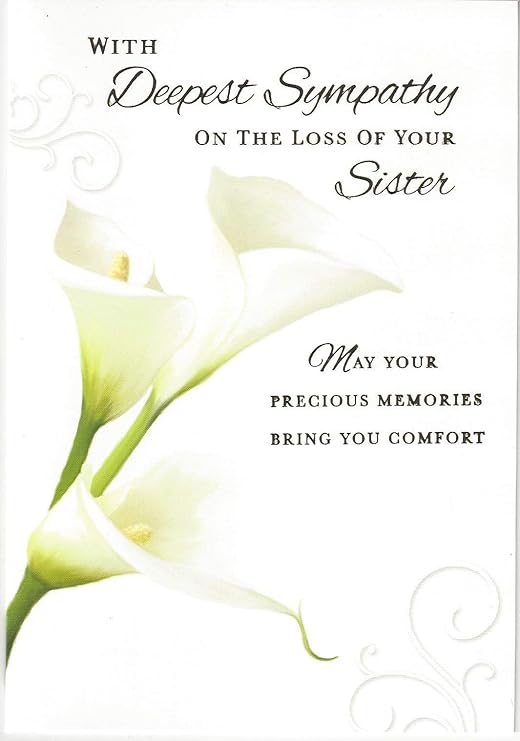 Loss of Your Sister Sympathy Card Amazon.co.uk Office Products