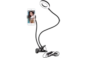 Sokani Selfie Ring Light with Cell Phone Holder and Stand Bracket for YouTube TIK Tok Tiktok Zoom Video Conference Live Stream Makeup Dimmable LED Circle RingLight for iPhone Android Mobile Smartphone