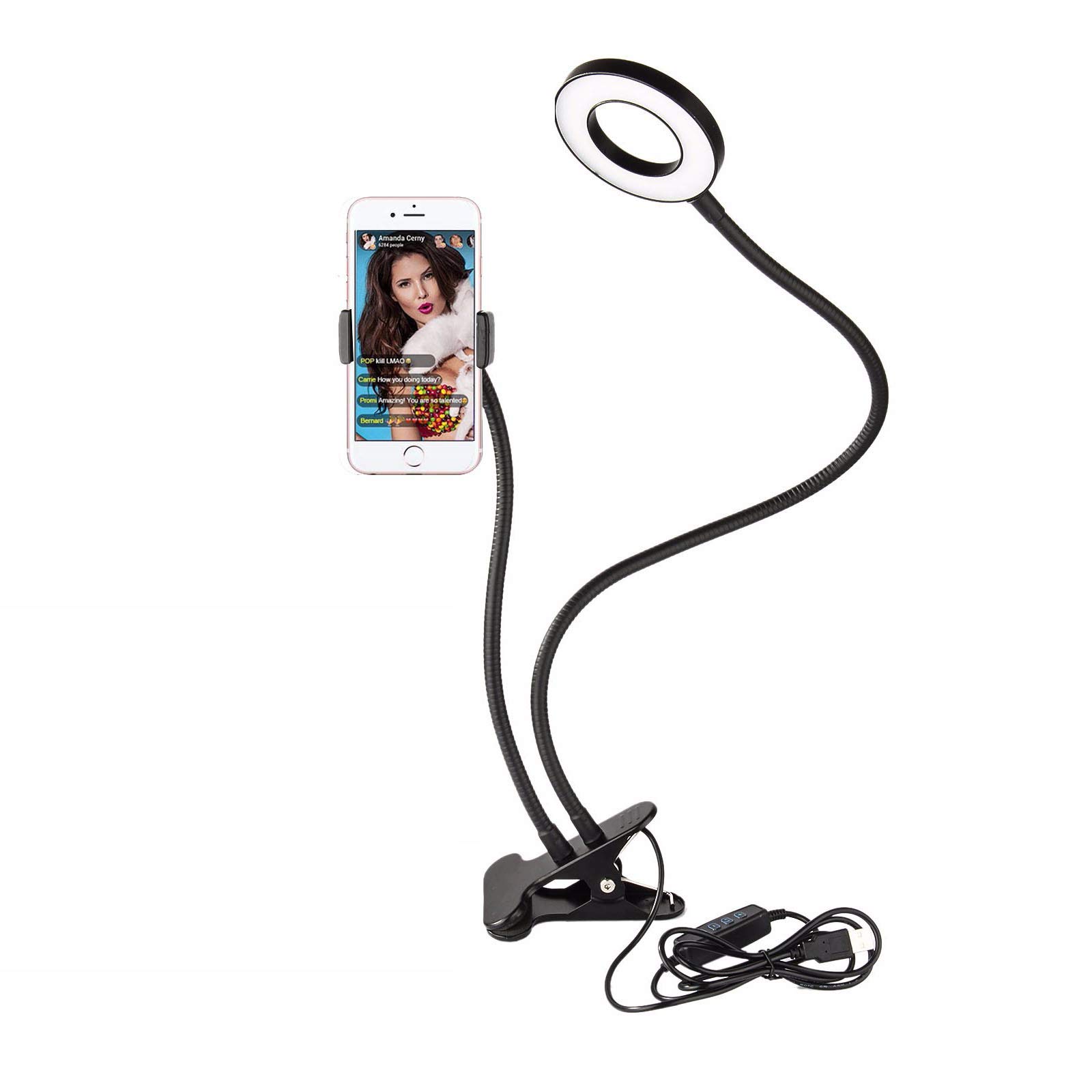 iphone holder with light