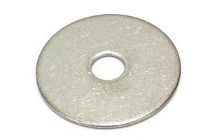 Bolt Dropper No. 8 x 3/4" Stainless Fender Washer, (100 Pack), 18-8 (304) Stainless Steel Flat Washer, 0.174" ID x 0.75" OD x 0.032" Thick, Plain Finish Metal Washer by Bolt Dropper