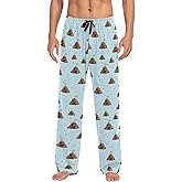Plaaee Poop and Fly Mens Sleep Pajama Pants Set Bottoms Fleece Lounge Sleepwear PJs S