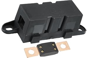 ACROPIX 175 Amp 175A 32V Bolt-Down Type Fuse Holder Kit ANM Fuse for Automotive Audio Video Alarm Amplifier - Pack of 2