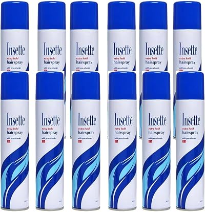 Insette Extra Hold Hairspray 300ml Professional Salon Quality Long Lasting