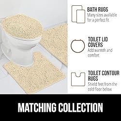 Gorilla Grip Bath Rug 30x20, Thick Soft Absorbent