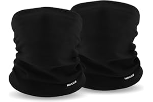 Havccdi Kids Winter Neck Warmer, 2pcs Fleece Neck Gaiter Ski Mask for Boys Girls Windproof Face Cover Scarf for Cold Weather