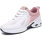 Padgene Womens Sneakers Air Cushion Running Shoes Lightweight Tennis Walking Shoes Mesh Breathable Gym Work Fashion Sneakers Athletic Comfortable Casual