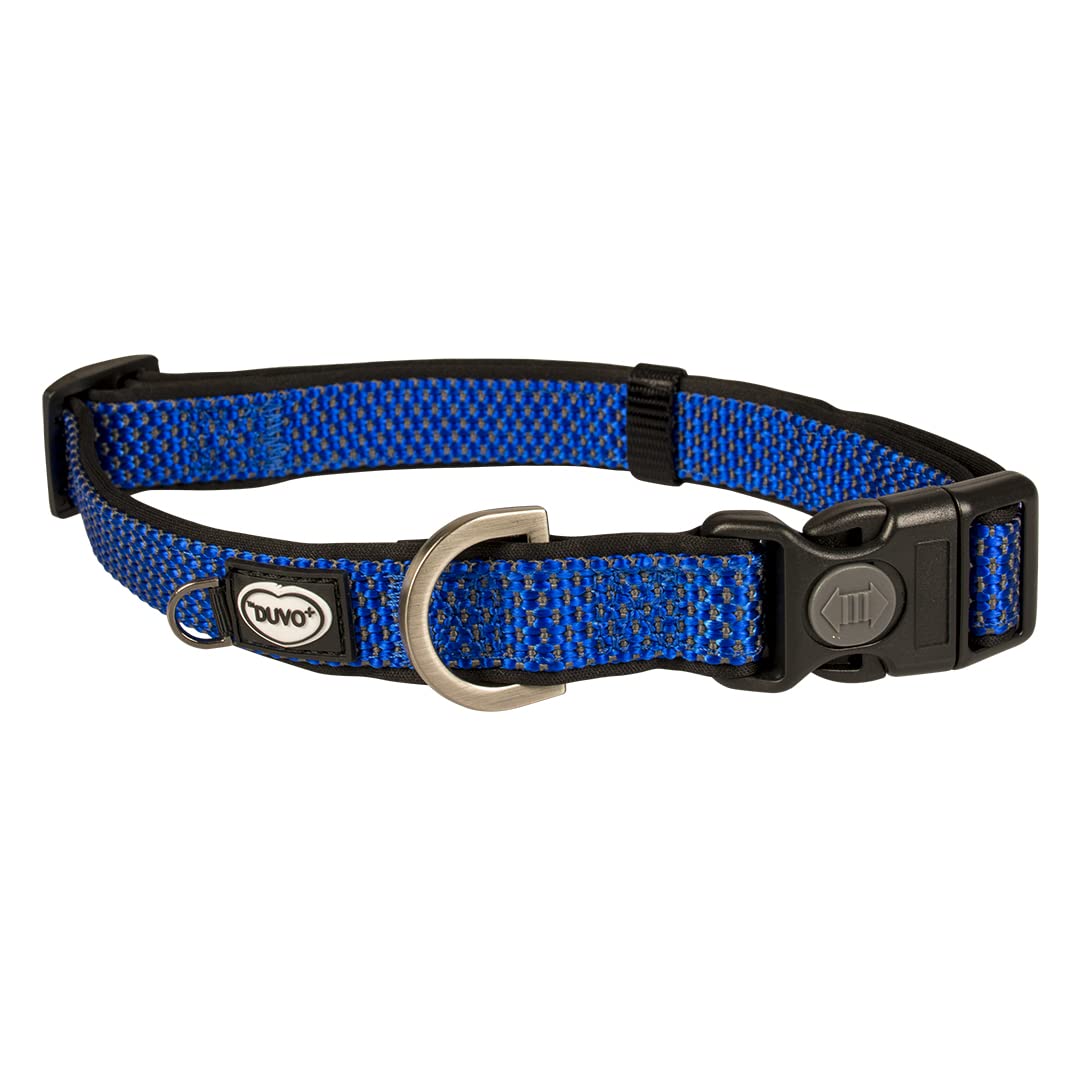 duvoplus, Comfortable and Contemporary Collar GA Mrs Explor East, Nylon Collar, 20-35 cm/15 mm, Blue, Waterproof, Durable Quality