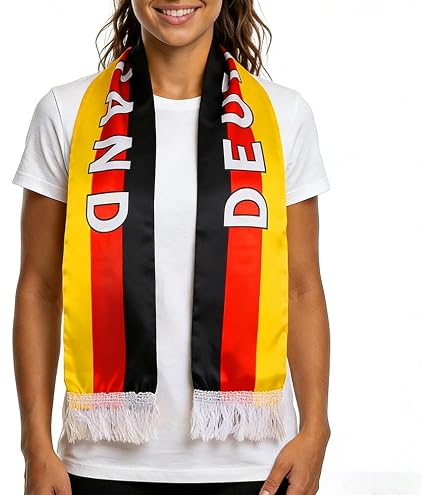 Eintracht Frankfurt Scarf, Double Sided Jacquard Knit Soccer Fan