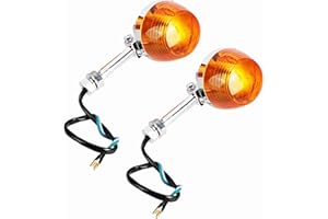 KIMISS Motorcycle Turn Signal, 2Pcs 12V Turn Light 8mm Motorcycle Parts for C70 CT70 CT90 XL100 CB350 CM400 CB450 CB750