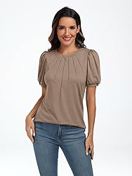 AUTOMET Womens Cute Summer Tops Short Sleeve Shirts