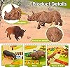 Buyger-58-Pieces-Animals-Toys-for-Kids-Zoo-Animal-Figures-Realistic-Wildlife-Toy-Activity-Play-Mat-Carry-Case-Gift-for-3-year-old-Boy-Girl BUYGER Large Size Jungle Wild Animal Figures Toys Set, Realistic Zoo Safari Figure Animal Playset with Play Mat Assemble…