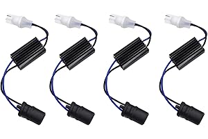 ICBEAMER for T10 T15 168 194 LED Wiring Adapter Load Resistor Decoder Anti Fast Flashing Resistor [Pack of 4 pcs]