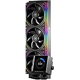Thermalright Peerless Vision 360 ARGB Black CPU Aio Cooler,PC 360 Specification Water Cooler System,3.95&rsquo;&rsquo;IPS LCD Screen with 480x480 Resolution,for AM4/AM5;Intel 1700/1851,3 Wireless Splicing Fans