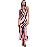 Donna Morgan Women's Sleek Form-Fitting Maxi Floor Length Column Silhouette with Side Slit-Elegant Wedding Guest Dress