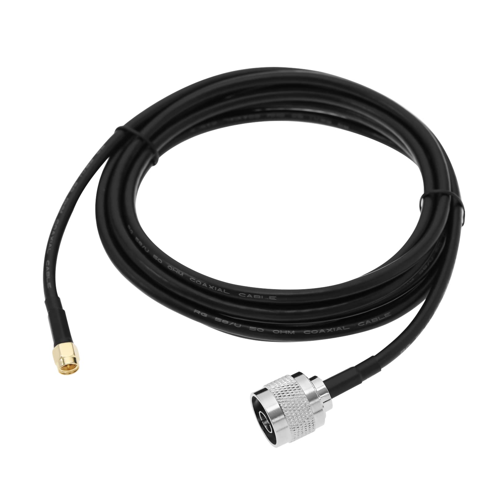 OTOTEC 10ft 3m Low-Loss Coaxial Extension Cable 50 Ohm SMA Male to N Male Connector Pure Copper Coax Cable for N-Style Antenna Receivers WiFi Signal Booster Repeater