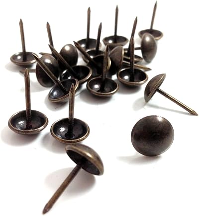 Falcon Workshop Bronze Upholstery Nail Pins 100 Pack 10.5mm Head 16mm Length