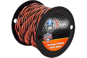 Extreme Dog Fence 16 Gauge Twisted Electric Dog Fence Wire | Solid Core Copper Wire - 100 FT | for Connecting Transmitter to 