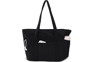 CTWWFS Tote Bag for Women, Travel Essentials Large Tote Bag with Zipper, Top Handle Handbag for Travel, Work