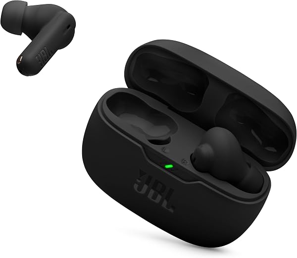 JBL Vibe Beam 2 - Noise Cancelling Earbuds - Black | JBL Pure Bass sound, Active Noise Cancelling with Smart Ambient, 4 mics