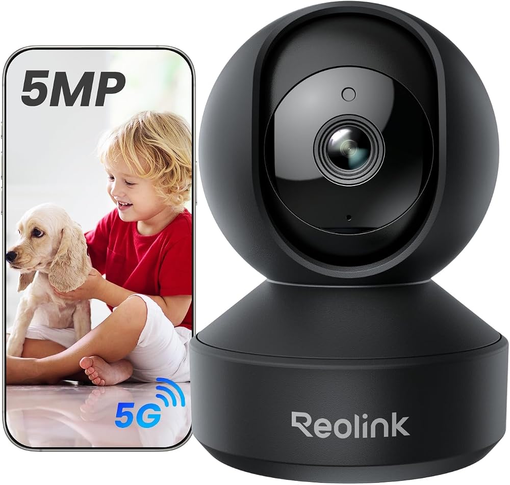 Reolink Indoor Security Camera 5MP Pan Tilt Auto Tracking 2.4/5GHz WiFi