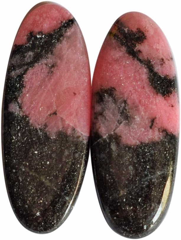 35X13X4 MM Size Natural Rhodonite Pair Gemstone, Matched Earring Pair, Hand Cut, Loose Gemstone Suppliers, AG-6752