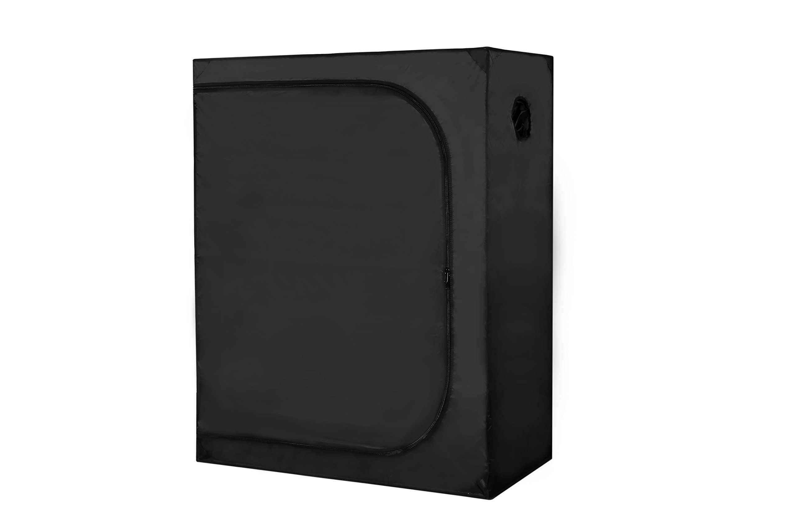MELONFARM 48"x24"x60" Reflective 600D Mylar Hydroponic Grow Tent With Removable Floor Tray for Indoor Seedling Plant Growing 2'x4'