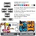 PRO Packing Cubes | 6 Piece Travel Bags Organizer for Luggage | Multi-size Ultralight Travel Cubes | Suitcase Organizer Bags Set | Makes Packing Easy - Silver