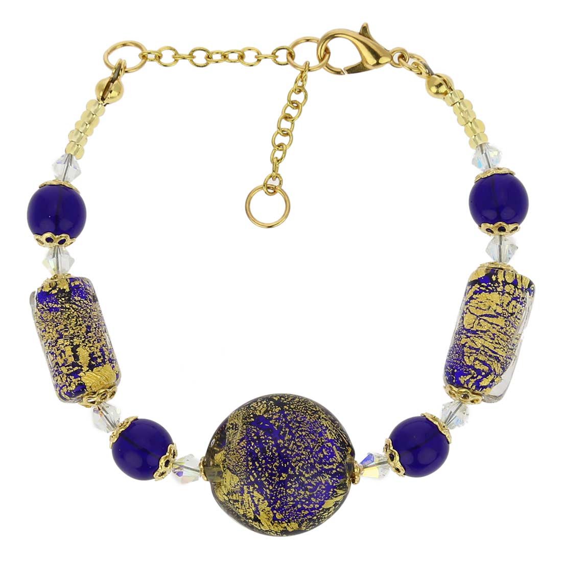 Glass Of Venice Murano Glass Ca D'oro Bracelet - Cobalt Blue