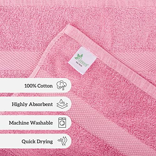 6 Pack 24x48 inch Bath Towel 100 Cotton (Pink) Pricepulse