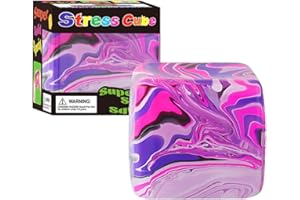 Fidget Toy Stress Cube,Stress Fidget Toys,Squishy Fidget Toys for Relaxation, High Density Gel Filled, Fidgets for Calming To