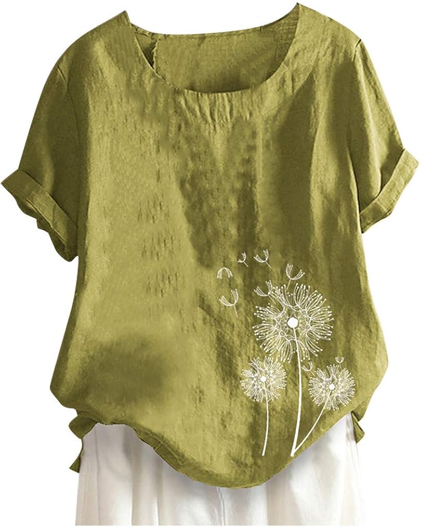 cotton linen tunic tops