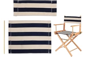 CANSYBIL Director Chair Replacement Polyester Fabric Seat Cover Foldable Director’s Chair Cover Kit Black | 21.2" L x 16.1" W x 0.39" H