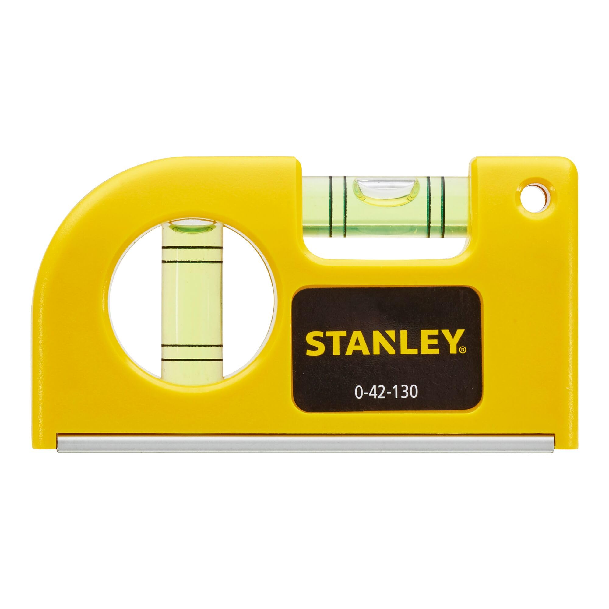 Stanley 0-42-130 Horizontal/Vertical Magnetic Pocket Level, Yellow