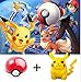 Pokémon Go Poké Ball with Pikachu Mini Toy Anime Action Figure - Non-Retail Packaging - and Bonus HiperSpeed Pokémon Go Gym Guide
