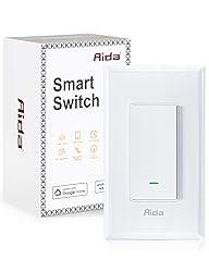 AIDA Smart Light Switch, Single Pole WiFi Smart